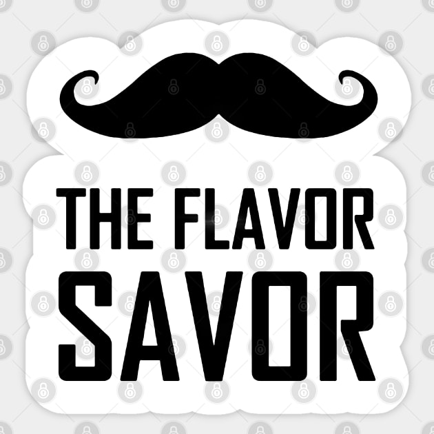 Mustache The Flavor Savor Sticker by dyazagita